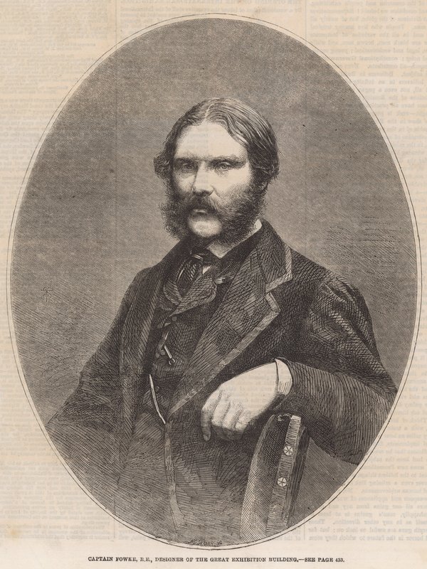 Captain Fowke, designer of the Great Exhibition Building by English School