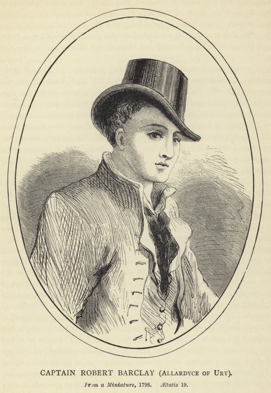 Captain Robert Barclay, Allardyce of Ury, 1798, Aetatis 19 by English School