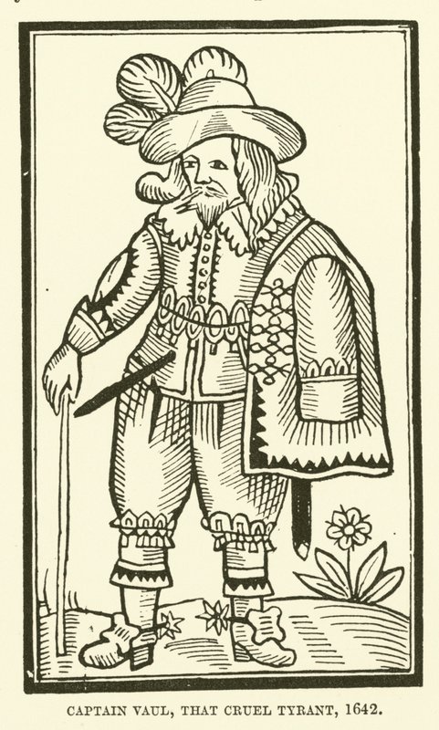 Captain Vaul, that cruel tyrant, 1642 by English School