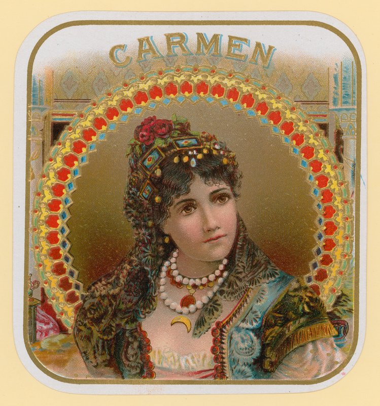 Carmen, Cigar Label by English School