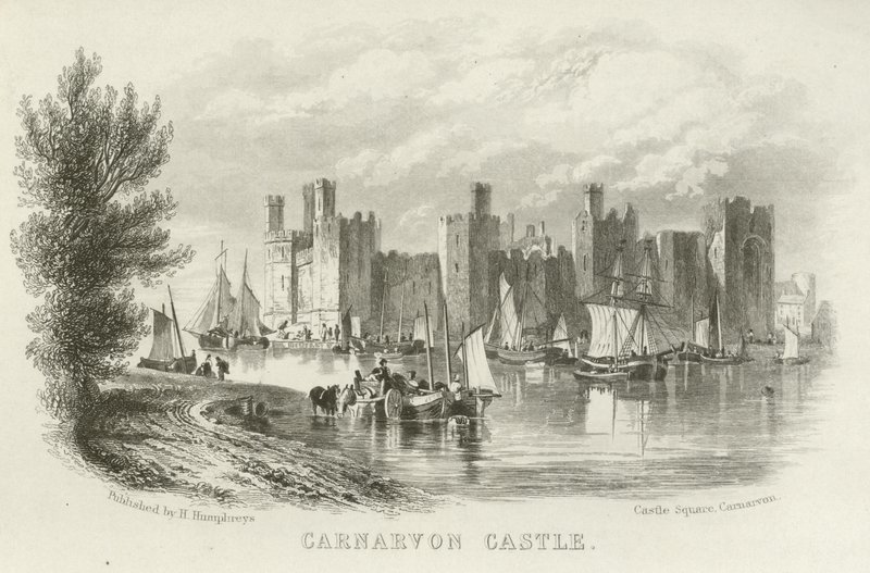 Carnarvon Castle, North Wales by English School