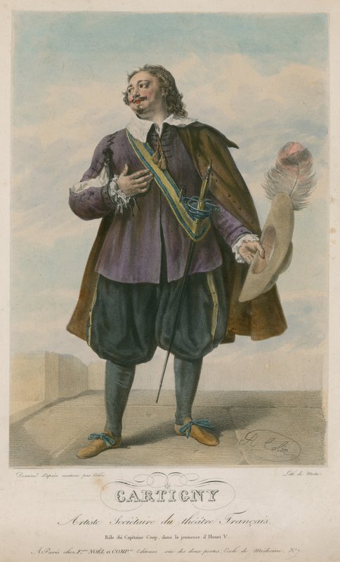 Cartigny, artist of the Theatre Francais by English School
