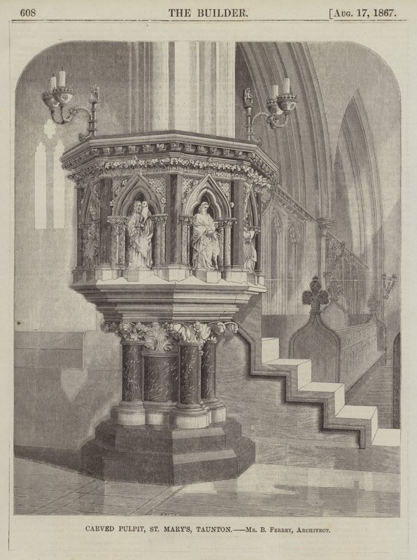 Carved Pulpit, St Mary