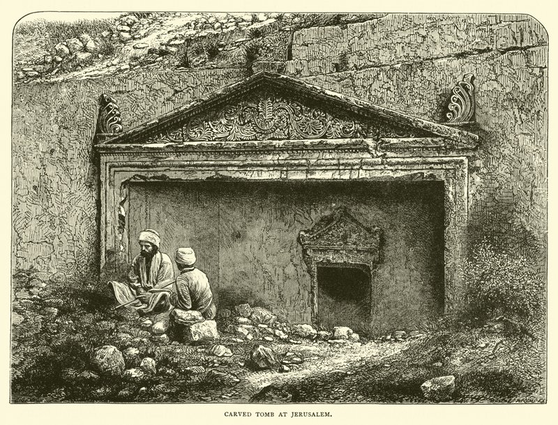 Carved Tomb at Jerusalem by English School