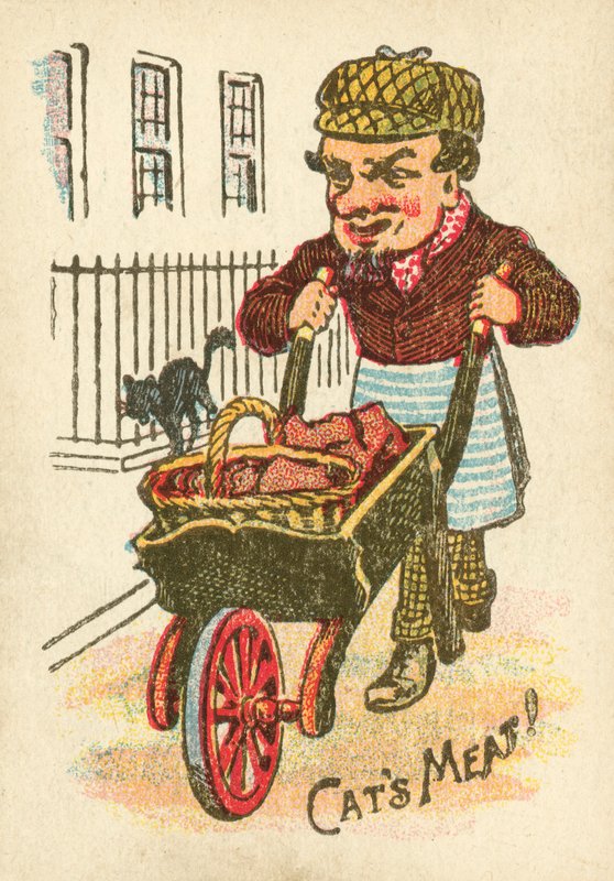 Cat meat seller by English School