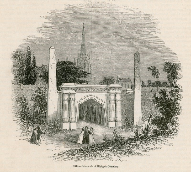 Catacombs of Highgate Cemetery, London by English School