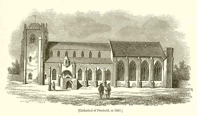 Cathedral of Dunkeld, in 1660 by English School