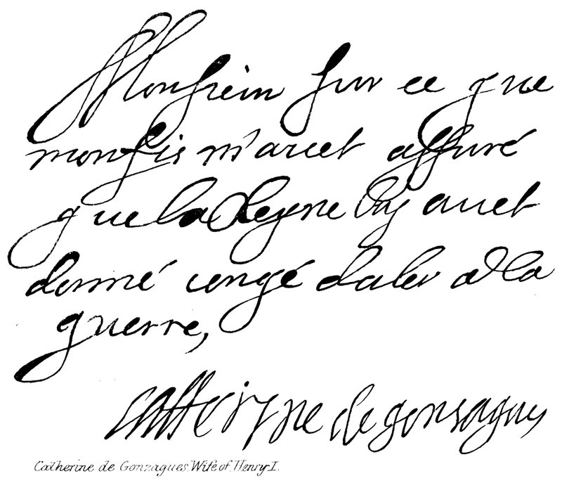 Catherine de Gonzagues, Wife of Henry I by English School
