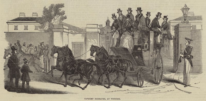 Cavalry Barracks, at Windsor by English School