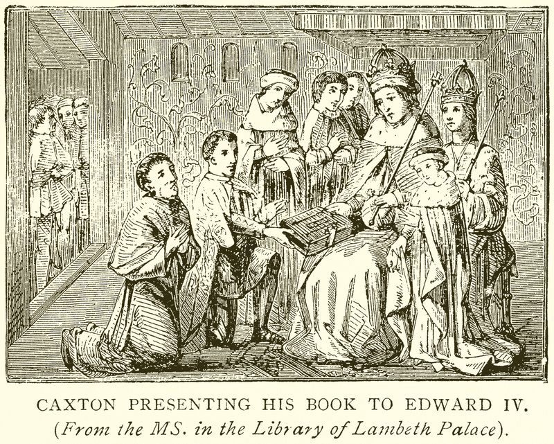 Caxton Presenting his Book to Edward IV by English School