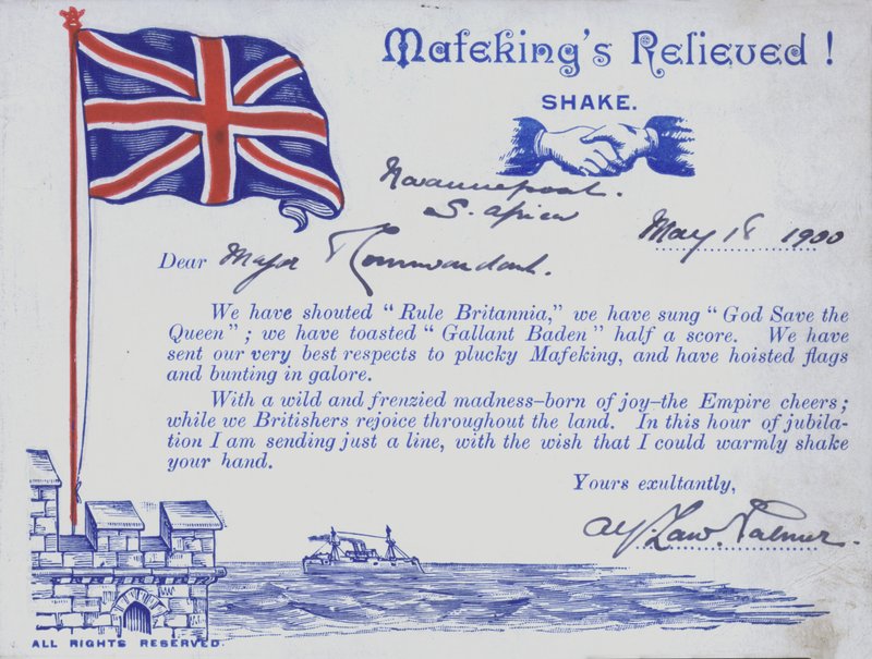 Celebrating the Relief of Mafeking, South Africa, Boer War by English School