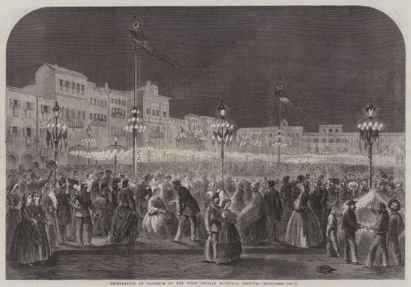Celebration at Florence of the First Italian National Festival by English School