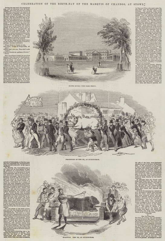 Celebration of the Birth-Day of the Marquis of Chandos, at Stowe by English School