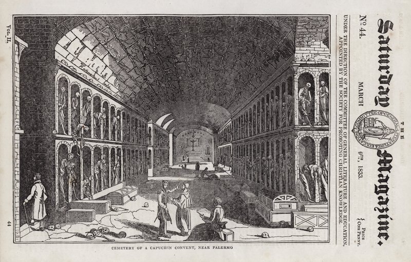 Cemetery, Capuchin Convent, near Palermo, Sicily, Italy by English School