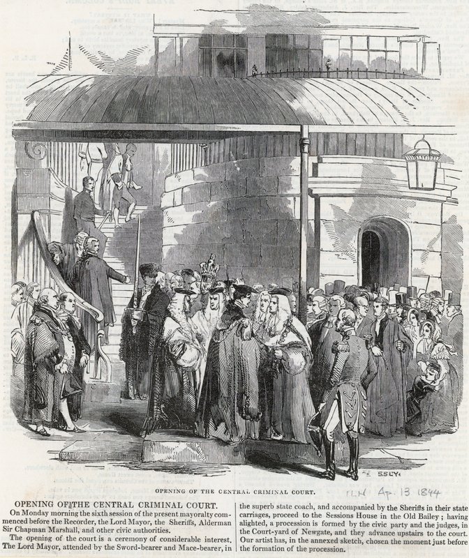 Central Criminal Court, Second Post-Fire Sessions House by English School