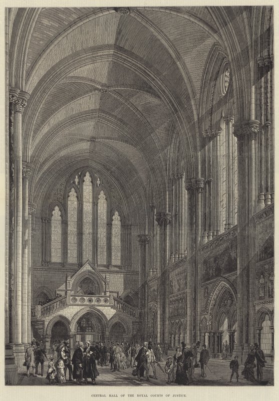 Central Hall of the Royal Courts of Justice by English School
