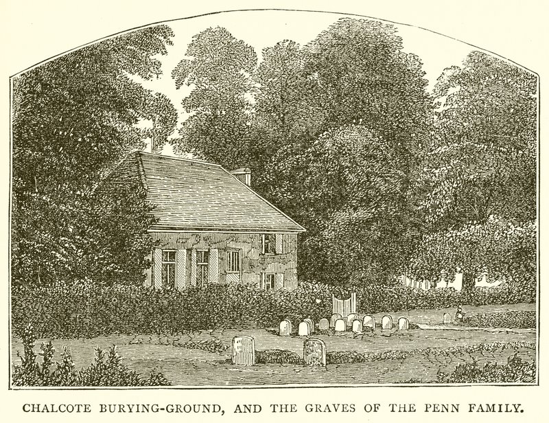 Chalfont Burying-Ground, and the Graves of the Penn Family by English School
