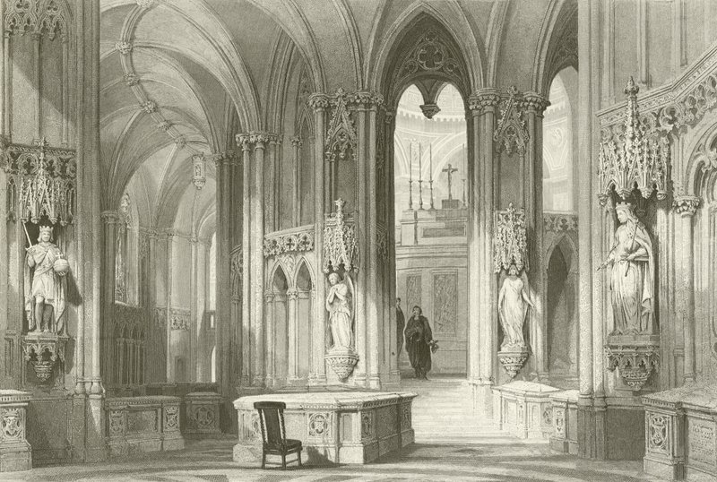 Chapel of Dreux, the Mausoleum of the Orleans Family by English School