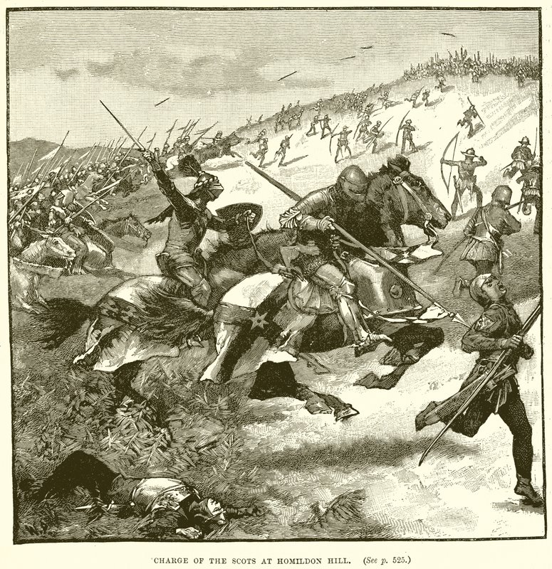 Charge of the Scots at Hamildon Hill by English School