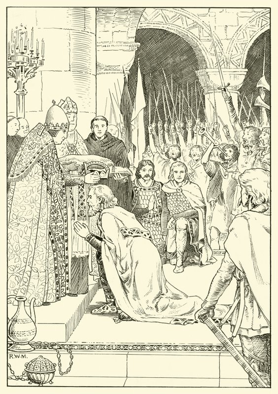 Charlemagne crowned at St Peters by English School