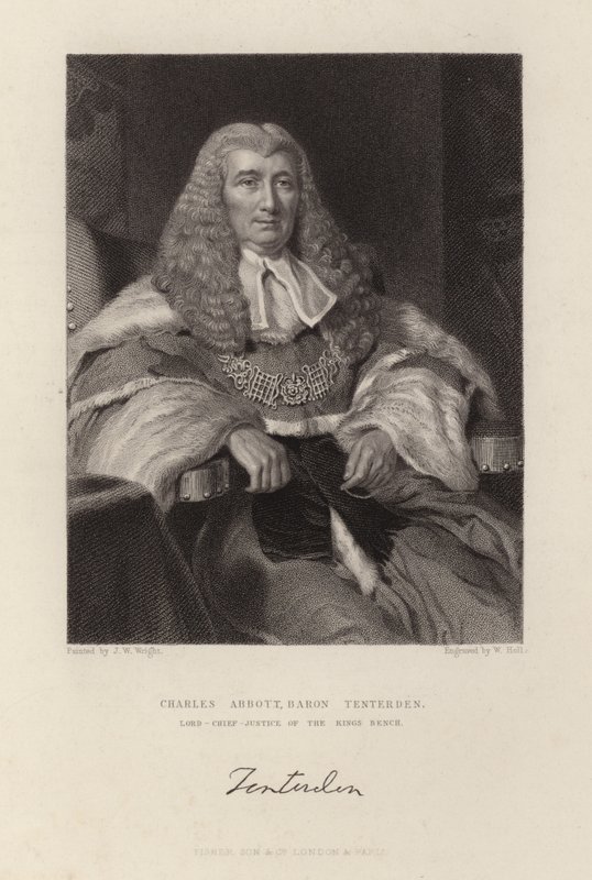 Charles Abbott Baron Tenterden by English School