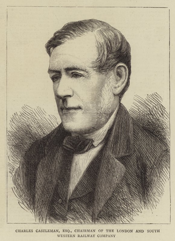 Charles Castleman, Esquire, Chairman of the London and South Western Railway Company by English School