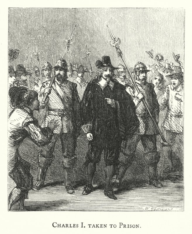 Charles I Taken to Prison by English School