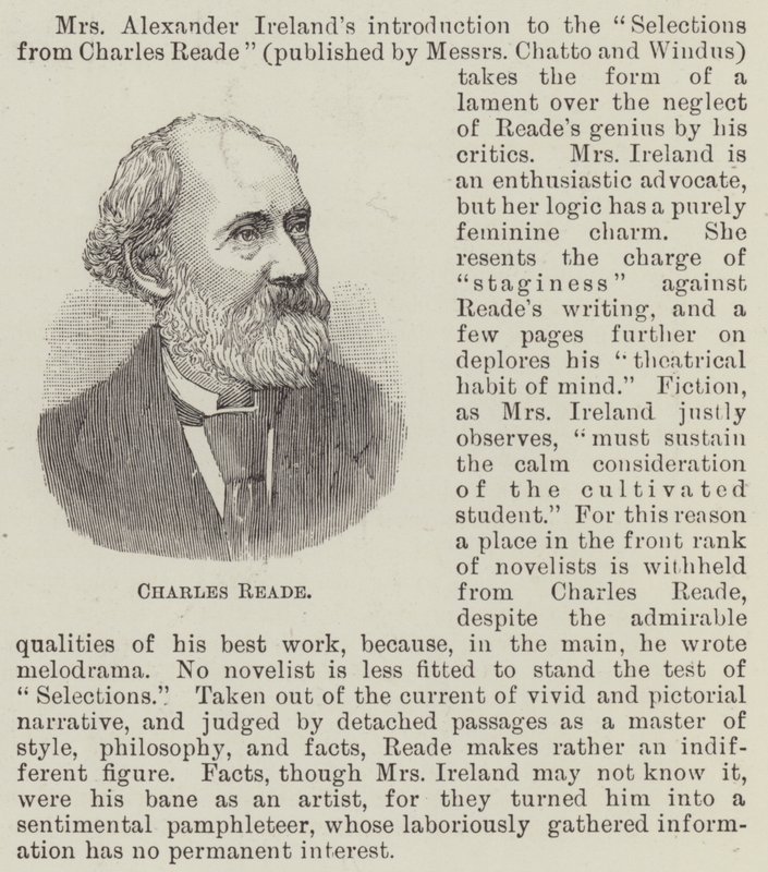 Charles Reade by English School