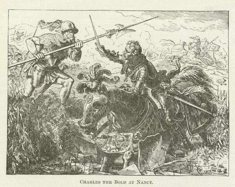 Charles the Bold at Nancy by English School