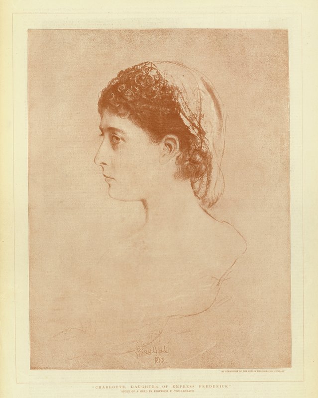 Charlotte, Daughter of Empress Frederick by English School