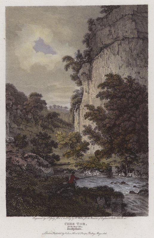 Chee Tor, on the River Wye, Derbyshire by English School
