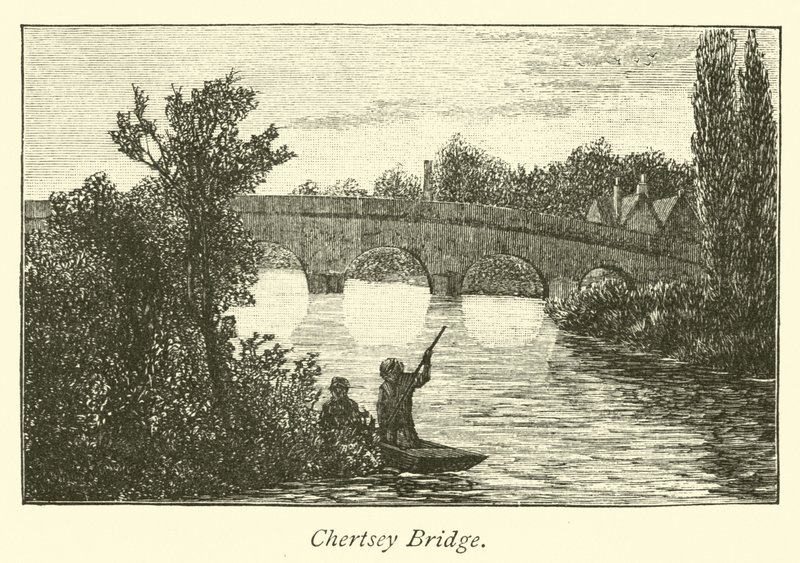 Chertsey Bridge by English School
