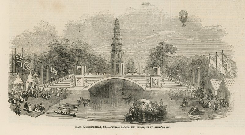 Chinese Pagoda and Bridge in St James