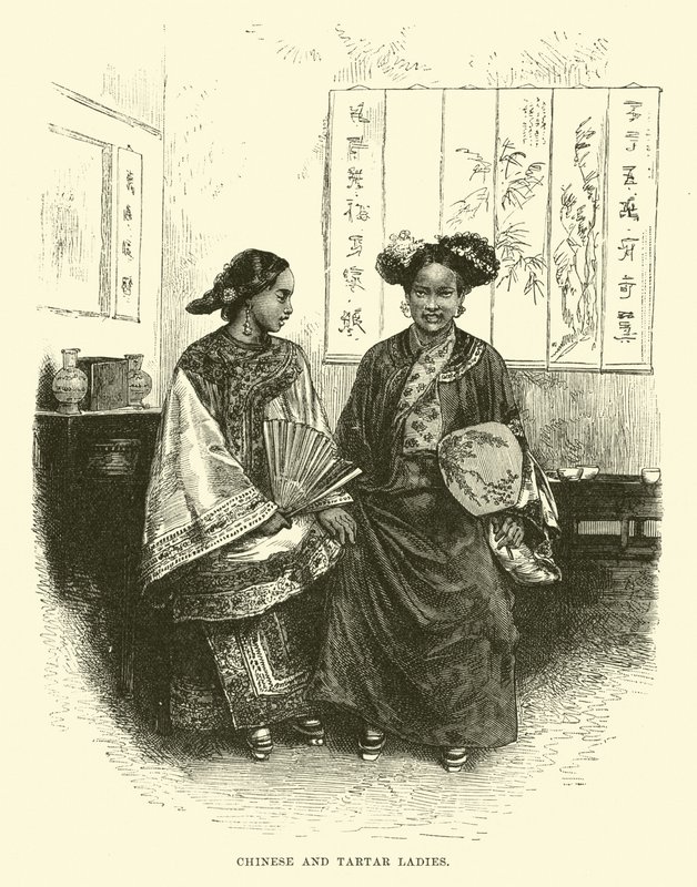 Chinese and Tartar Ladies by English School