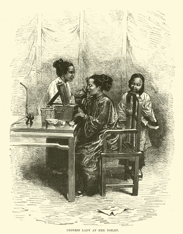 Chinese Lady at Her Toilet by English School