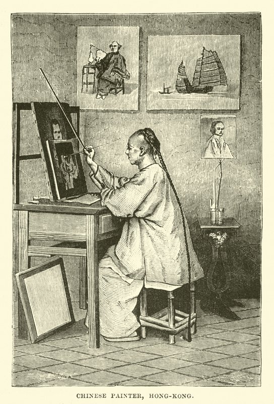 Chinese Painter, Hong-Kong by English School