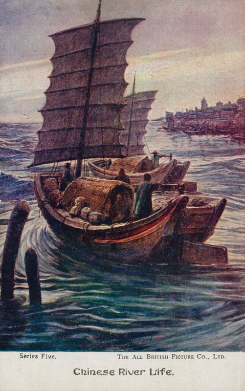 Chinese river life by English School