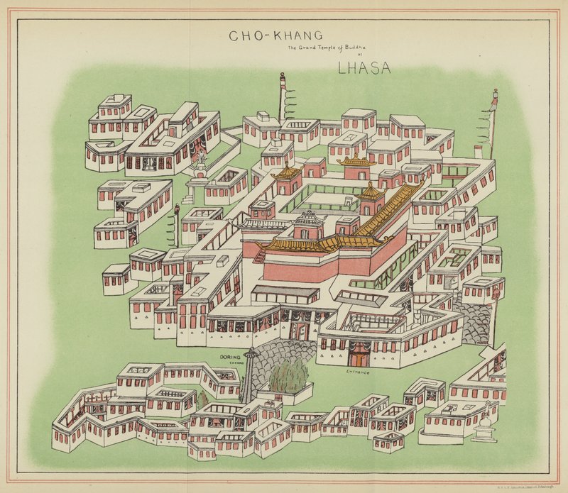 Cho-Khang, the Grand Temple of Buddha at Lhasa by English School
