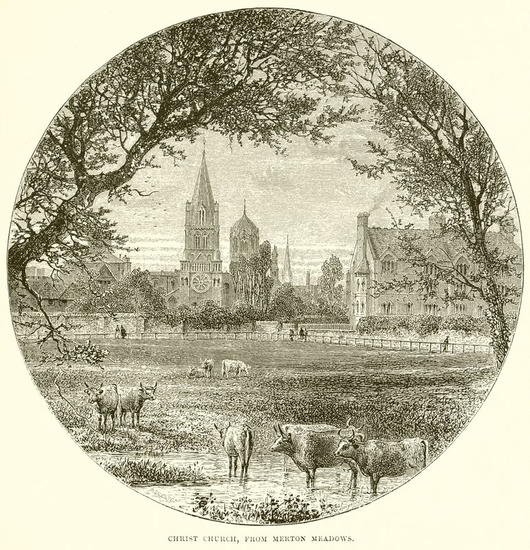 Christ Church, from Merton Meadows by English School