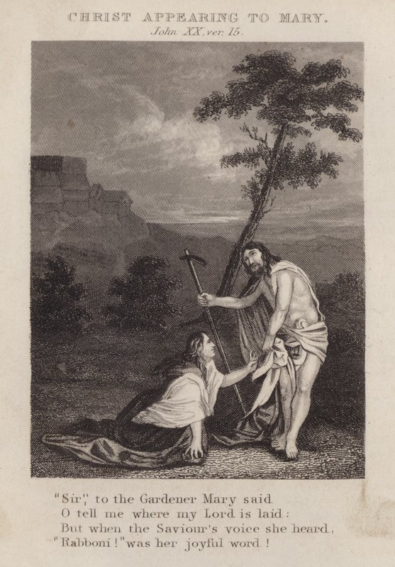 Christ Appearing to Mary, John 20:15 by English School