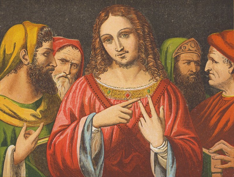 Christ disputing with the Doctors by English School