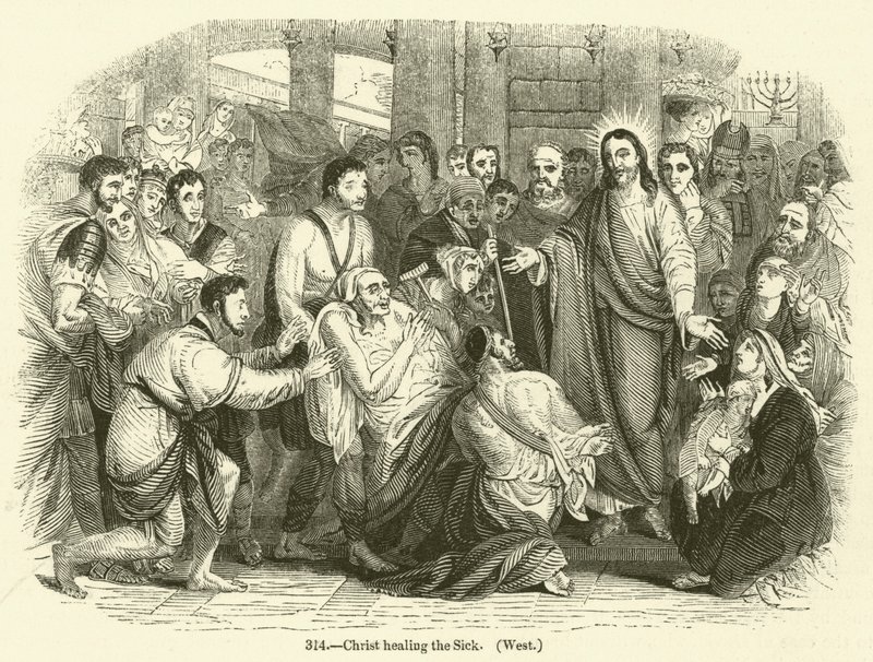 Christ healing the Sick, West by English School