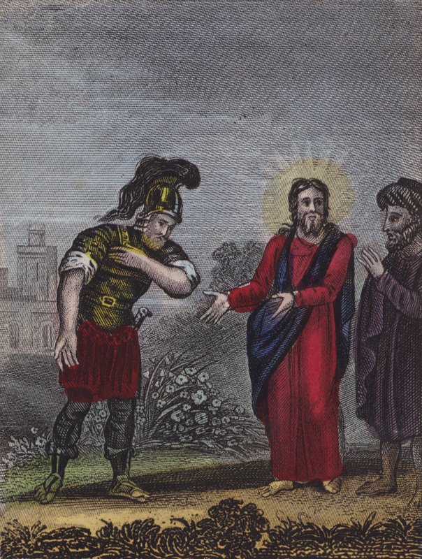 Christ to Capernaum takes his way... by English School