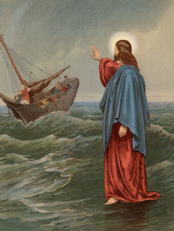Christ Walking on the Sea, St John, VI, 20 by English School