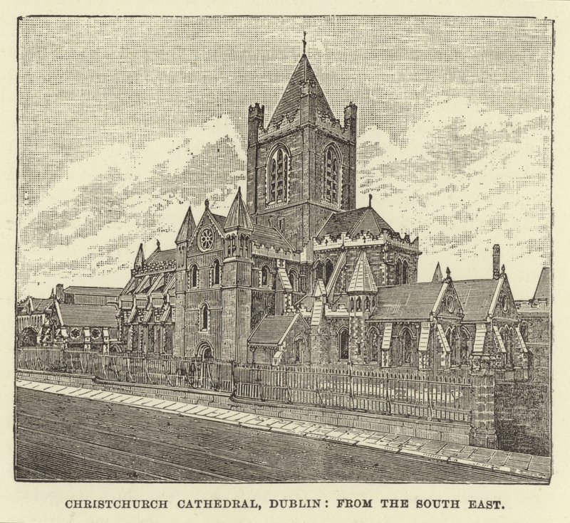 Christchurch Cathedral, Dublin, from the South East by English School