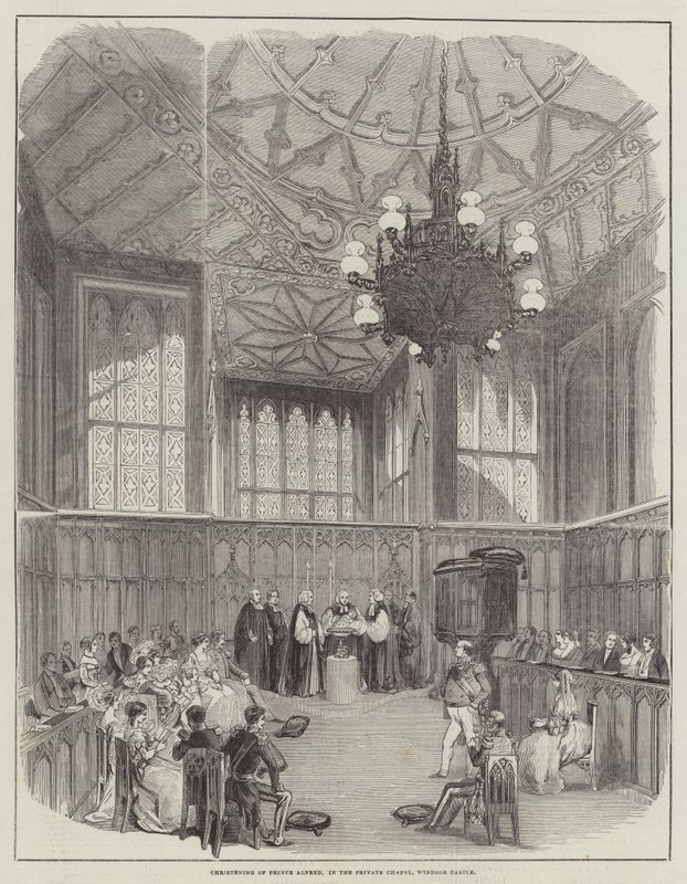 Christening of Prince Alfred, in the Private Chapel, Windsor Castle by English School