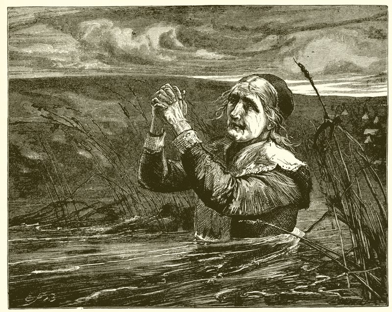 Christiana Passes Over the River to the Celestial City by English School