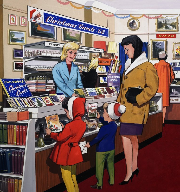 Christmas Card Shop by English School