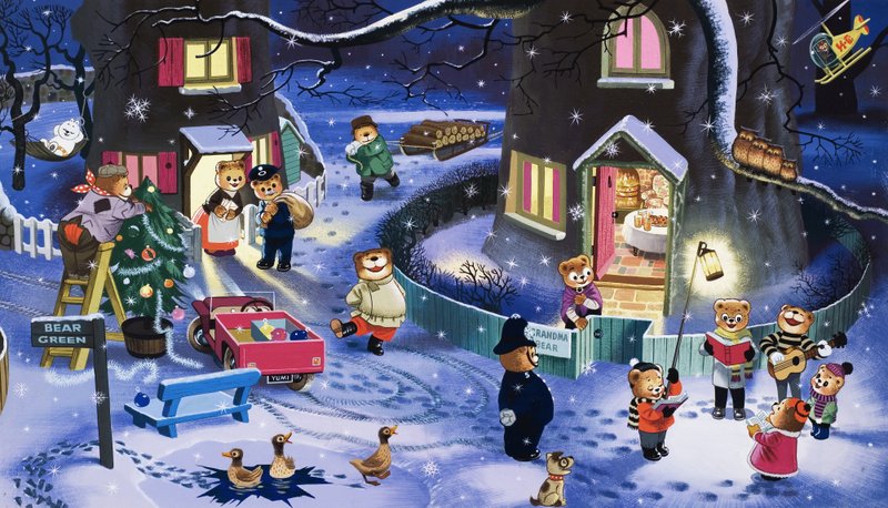 Christmas Scene by English School