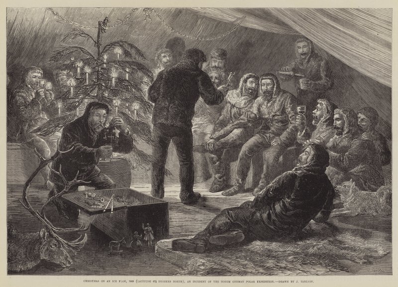 Christmas on an Ice Floe by English School